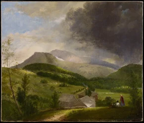 Nahender Sturm, Weiße Berge, 1820er